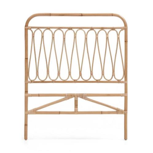 *WOONWINKEL* Kave Home Caterina Rotan Hoofdbord Naturel 90 C, Huis en Inrichting, Slaapkamer | Bedden, Bruin, Nieuw, Verzenden