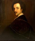 École Européene (XIX) - Autoportrait à la manière de Van, Antiek en Kunst