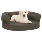 vidaXL Hondenbed ergonomisch linnen-look 60x42 cm, Dieren en Toebehoren, Verzenden, Nieuw
