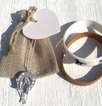 Jute giftbag + hoefijzer, sleutelhanger en kaartje, Verzenden, Nieuw, Overige soorten