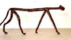 Abdoulaye Derme - sculptuur, Chat 20 x 47 cm - 20 cm - Brons, Antiek en Kunst