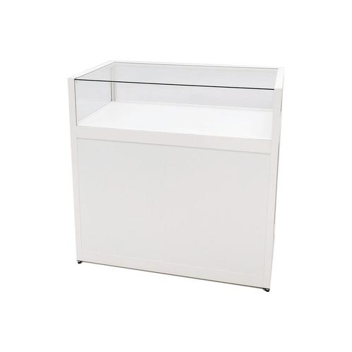 Telefoonwinkel Toonbank + Vitrine Wit 100cm Breed Top Glass, Zakelijke goederen, Kantoor en Winkelinrichting | Winkel en Inventaris