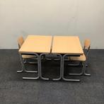 complete schoolset Galvanitas 11 stuks tafels + stoelen, Gebruikt, Ophalen of Verzenden, Grijs, Vijf, Zes of meer stoelen