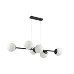 Hanglamp bollen | Bali | 90 cm | 6-lichts | Zwart, Nieuw, Ophalen of Verzenden, Metaal