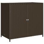 Tuinkast 83cm Poly Rattan Bruin | Retourdeal | 51% Korting, Tuin en Terras, Ophalen of Verzenden, Nieuw, Kunststof, Overige typen