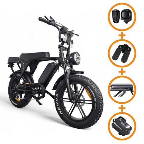Ouxi V8/C80 Fatbike Special Zwart Mechanische Remmen, Fietsen en Brommers, Elektrische fietsen, Nieuw, 51 tot 55 cm, Overige merken