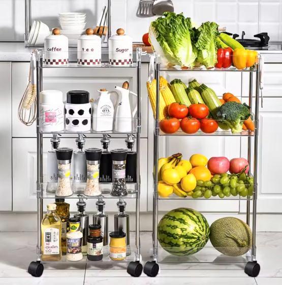 Slanke Opbergtrolley 3/4 Lagen op Wielen – 9 of 12 cm, Huis en Inrichting, Keuken | Keukenelementen, Nieuw, Verzenden