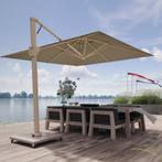 Beaufort premium zweefparasol 320x320 cm sandstone mast, Ophalen of Verzenden, Nieuw