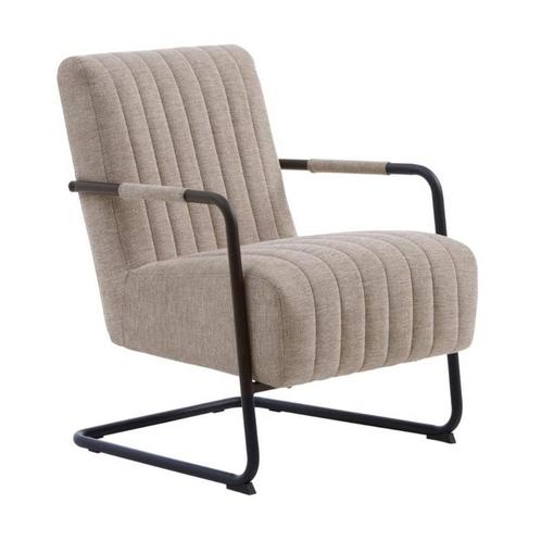 *WOONWINKEL* Fauteuil Beige Met Armleuning, Huis en Inrichting, Fauteuils, Nieuw, Verzenden
