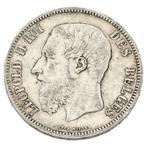 België. Leopold II (1865-1909). 5 Frank 1865  (Zonder