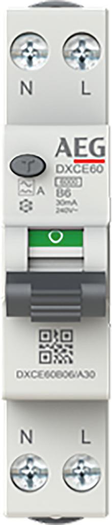 AEG Compacte aardlekautomaat 1P+N B-Kar. 6A, 30mA |, Doe-het-zelf en Verbouw, Elektra en Kabels, Nieuw, Ophalen of Verzenden