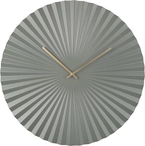 Wandklok Sensu - XL Staal Groen - Ø50cm, Huis en Inrichting, Woonaccessoires | Overige, Zo goed als nieuw, Ophalen of Verzenden
