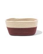HEMA Mand 23x11cm touw beige-bruin, Verzenden, Nieuw