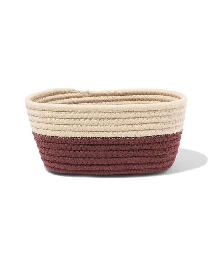 HEMA Mand 23x11cm touw beige-bruin, Huis en Inrichting, Kasten | Overige, Nieuw, Verzenden