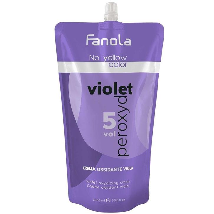 Fanola - No Yellow Violet Peroxide - 5 Vol, Sieraden, Tassen en Uiterlijk, Uiterlijk | Haarverzorging, Nieuw, Ophalen of Verzenden