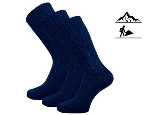 3 Paar Noorse werksokken - Thermo - Marineblauw, Kleding | Heren, Sokken en Kousen, Verzenden