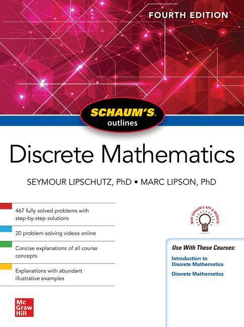 Schaums Outline of Discrete Mathematics Fourth 9781264258802, Boeken, Studieboeken en Cursussen, Zo goed als nieuw, Verzenden