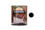 Restol Restol houtolie zijdeglans 1 liter, ebbenzwart, Verzenden, Nieuw
