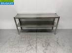RVS Dubbele Etagère Brug 140 x 37 x 70,5 cm Horeca, Ophalen of Verzenden, Gebruikt