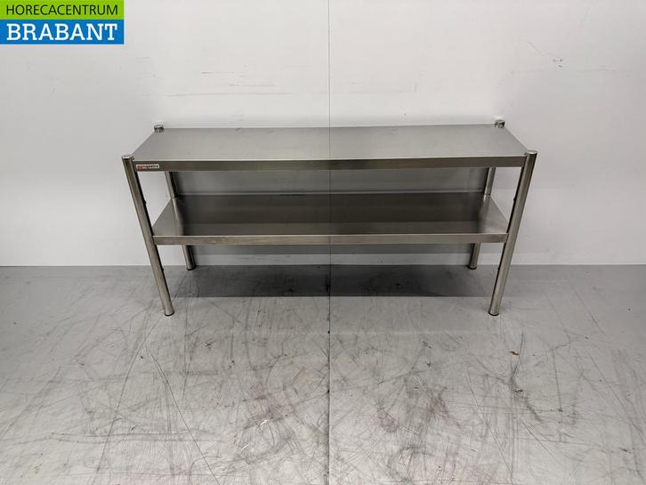 RVS Dubbele Etagère Brug 140 x 37 x 70,5 cm Horeca, Zakelijke goederen, Horeca | Keukenapparatuur, Gebruikt, Ophalen of Verzenden