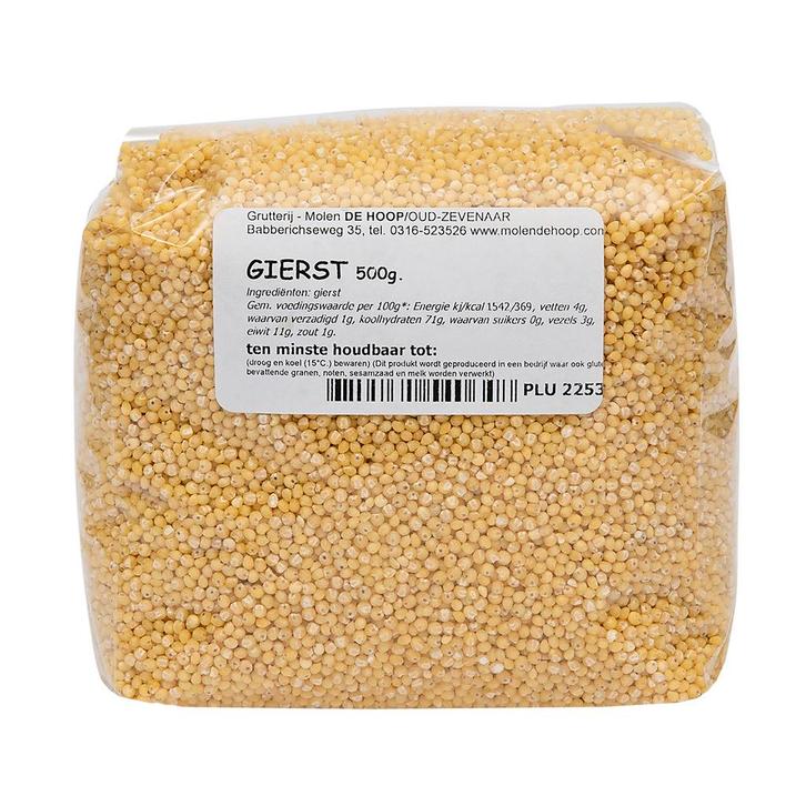 Molen de Hoop Gierst 500gr, Hobby en Vrije tijd, Taarten en Cupcakes maken, Nieuw, Verzenden