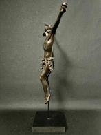 sculptuur, Crucifixion du Christ - 35 cm - Gepatineerd brons, Antiek en Kunst