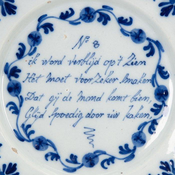 Delft - 18e eeuw - Bord - Aardewerk - Spreukenbord, Antiek en Kunst, Antiek | Glas en Kristal