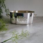 Italiaanse, Verzilverde Bloempot Met Merkteken, 1940 -, Nieuw