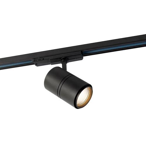 Moderne railspot zwart voor 3-fase rail incl. LED - 3-Phase, Huis en Inrichting, Lampen | Spots, Nieuw, Metaal of Aluminium