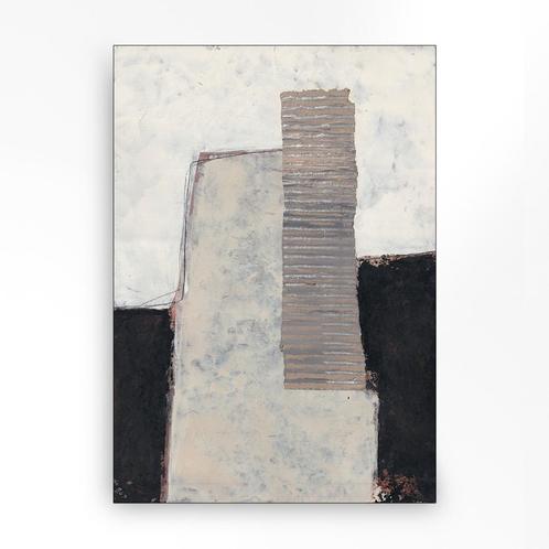 *WOONWINKEL* Urban Cotton Abstract 1 Wandkleed In Frame S 80, Huis en Inrichting, Woonaccessoires | Overige, Nieuw, Verzenden
