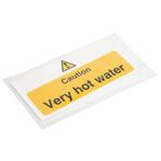 Vogue Caution - Very hot water waarschuwingsbord zelfklevend, Nieuw, Verzenden