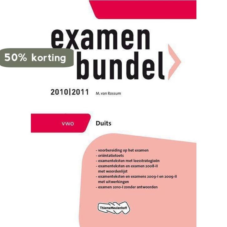 Examenbundel Duits vwo 2010/2011 9789006076165, Boeken, Schoolboeken, Gelezen, Verzenden