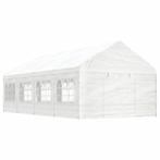 vidaXL Prieel met dak 8,92x4,08x3,22 m polyetheen wit, Verzenden, Nieuw