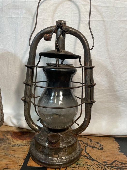 Rondom 360° Navigatielamp (2) - Glas, IJzer - Olie lampen, Antiek en Kunst, Curiosa en Brocante