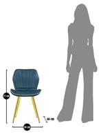 PARIS STOEL SPACE TAIL/GOUD SET 2 PZ CM 46X58X77, Huis en Inrichting, Stoelen, Ophalen of Verzenden, Nieuw