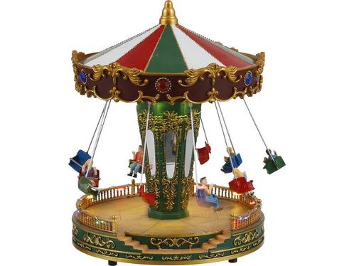 LuVille Kerstdorp Miniatuur Kermisattractie Zweefmolen - H27, Diversen, Kerst, Nieuw, Verzenden