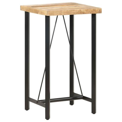 vidaXL Bartafel 60x60x107 cm ruw mangohout, Huis en Inrichting, Tafels | Eettafels, Nieuw, Verzenden