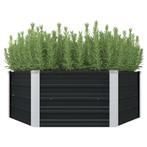 vidaXL Plantenbak verhoogd 129x129x45cm gegalvaniseerd staal, Tuin en Terras, Bloembakken en Plantenbakken, 100 cm of meer, Verzenden