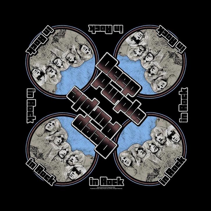 Deep Purple - In Rock - Bandana officiële merchandise, Verzamelen, Muziek, Artiesten en Beroemdheden, Kleding, Nieuw, Ophalen of Verzenden