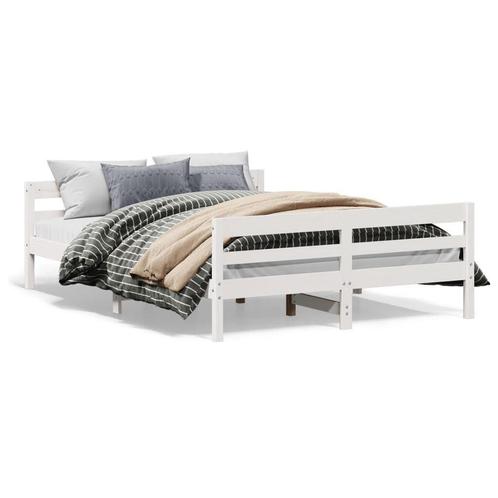 Wit Houten Bed 120x200 - Retoertje - OP=OP! Snelle beslis..., Huis en Inrichting, Slaapkamer | Bedden, 120 cm, 200 cm, Wit, Nieuw