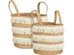Mica Decorations Opbergmand - Set van 2 - Handgevlochten -, Huis en Inrichting, Woonaccessoires | Schalen en Manden, Verzenden