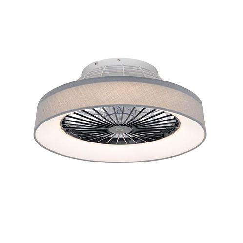 Plafondventilator grijs 47cm incl. LED dimbaar met, Huis en Inrichting, Lampen | Plafondlampen, Nieuw, Overige materialen
