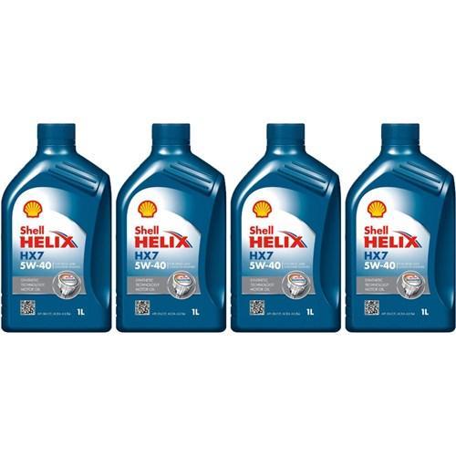 Shell Aanbieding: 4 X Helix Hx7 5W40 1L, Auto diversen, Onderhoudsmiddelen, Verzenden