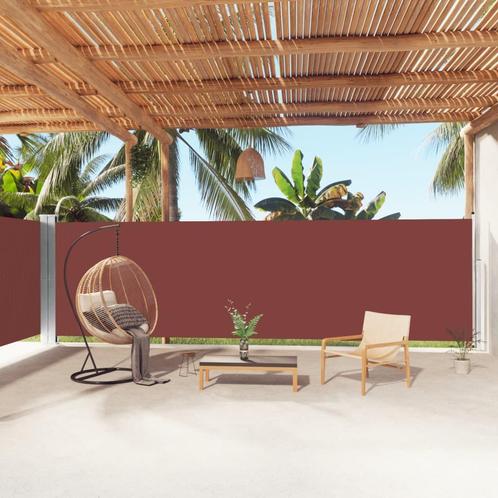 vidaXL Windscherm uittrekbaar 180x1000 cm bruin, Tuin en Terras, Zonneschermen, Nieuw, Verzenden
