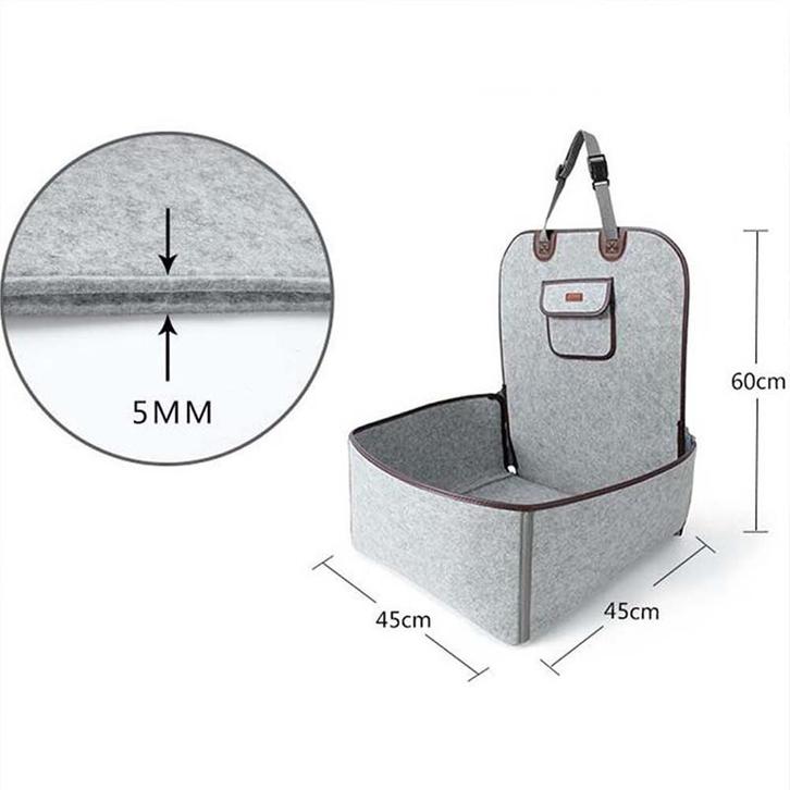 Hondenmand voor Voorstoel Grijs, Dieren en Toebehoren, Honden-accessoires, Verzenden