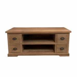 Klassiek Tv-meubel | 120 cm breed | Gratis bezorging |, Huis en Inrichting, Kasten | Televisiemeubels, 25 tot 50 cm, Nieuw, Teakhout