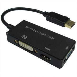 DisplayPort naar HDMI adapter | Value | 0.1 meter, Audio, Tv en Foto, Audiokabels en Televisiekabels, Nieuw, Verzenden