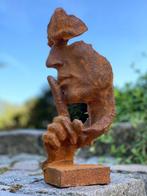 sculptuur, Tuinbeeld stilte - 30 cm - Gietijzer