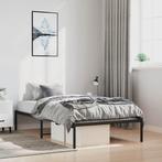 vidaXL Bedframe metaal zwart 100x190 cm, 100 cm, Eenpersoons, Verzenden, Zwart