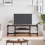 vidaXL Tv-meubel 121x35x45 cm bewerkt hout en ijzer gerookt, Huis en Inrichting, Kasten | Televisiemeubels, Nieuw, Verzenden